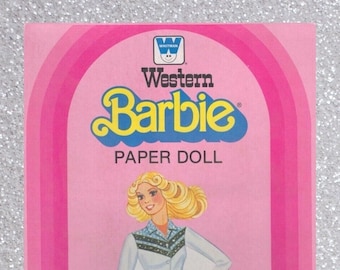 Download instantâneo, bonecas de papel vintage Western Barbie 1982