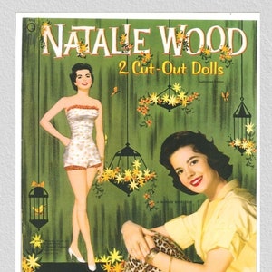 Pdf stampabile digitale, bambole di carta vintage Movie Star