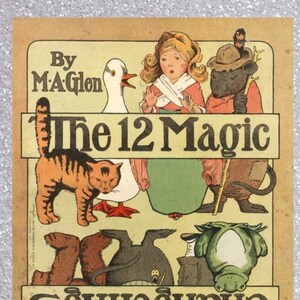 Digital pdf, vintage paper dolls The 12 Magic Changelings 1907