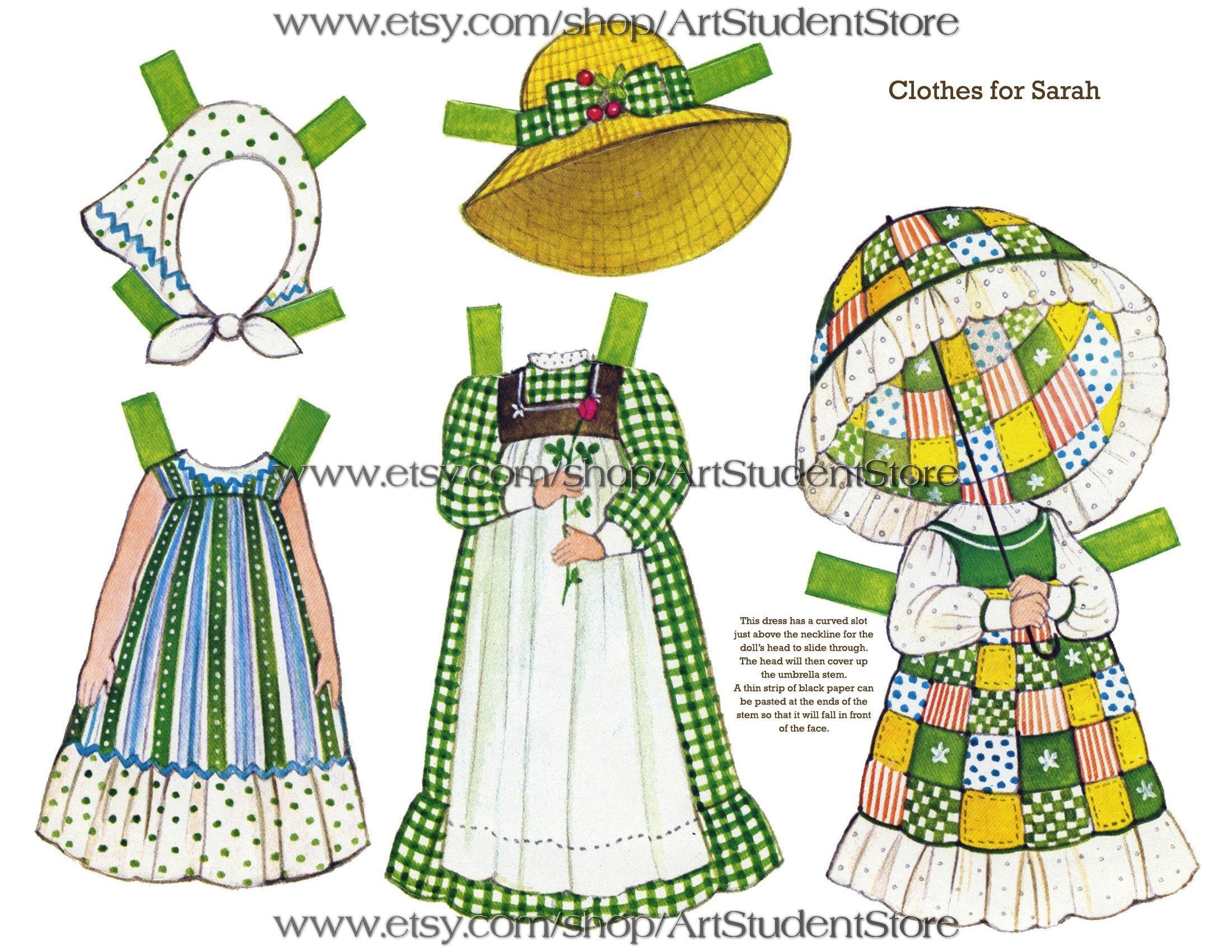 Vintage Paper Dolls the Ginghams 1976 Digital Download | Etsy