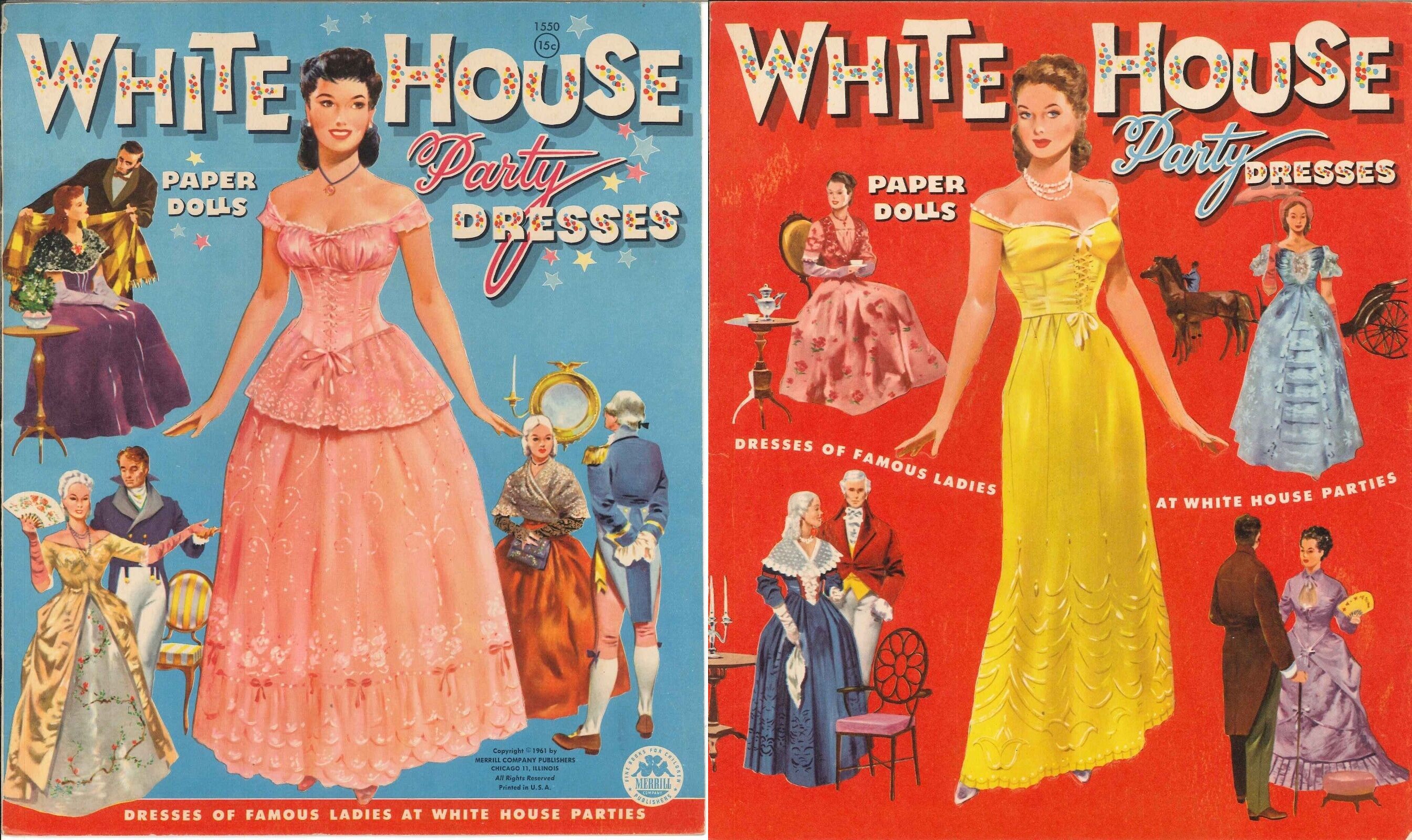 Pdf instant vintage paper dolls white house party dresses c. Etsy