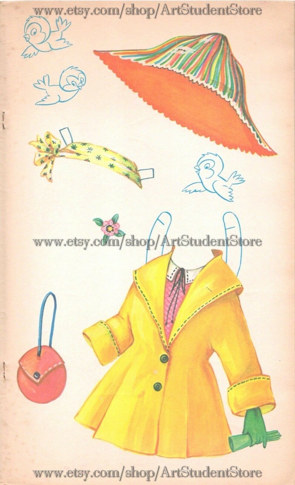 Pdf Printable Digital Vintage Paper Dolls Sandy 1950S - Etsy