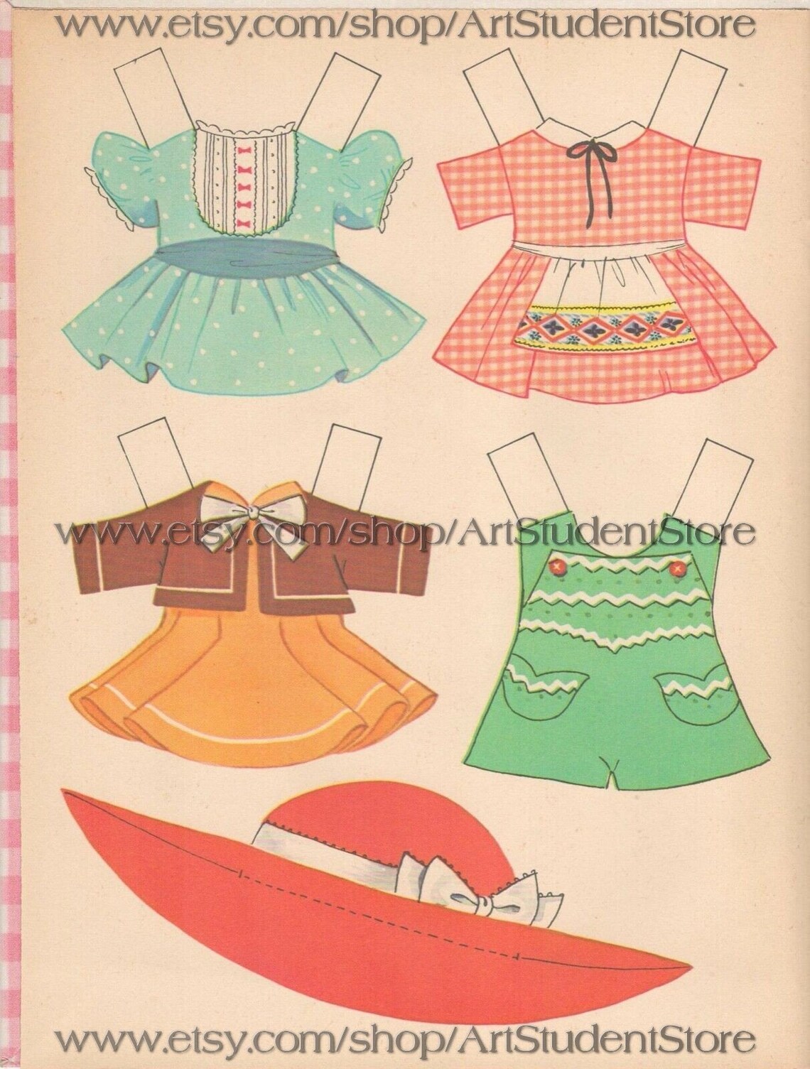 Vintage Paper Dolls Buttons Billyprintable Digital Pdf - Etsy
