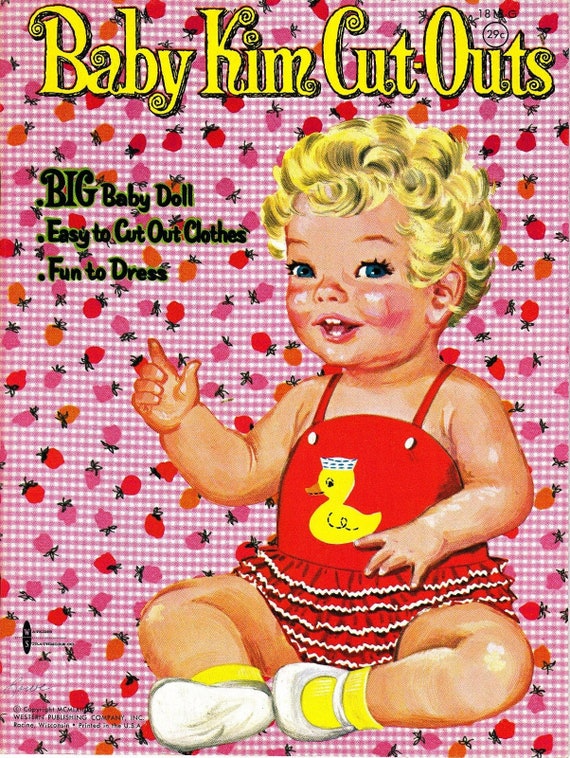 Vintage Paper Dolls the Ginghams C. 1976 Sunbonnet Prairie Girls 4 Sisters  Vintage Ephemera Clip Art PDF Instant Download 