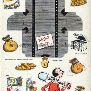 Digital Paper Dolls Pdf,popeye Punch - Etsy