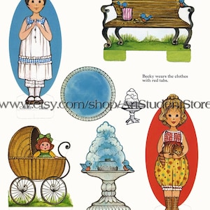Vintage Paper Dolls the Ginghams 1976, Digital Download - Etsy