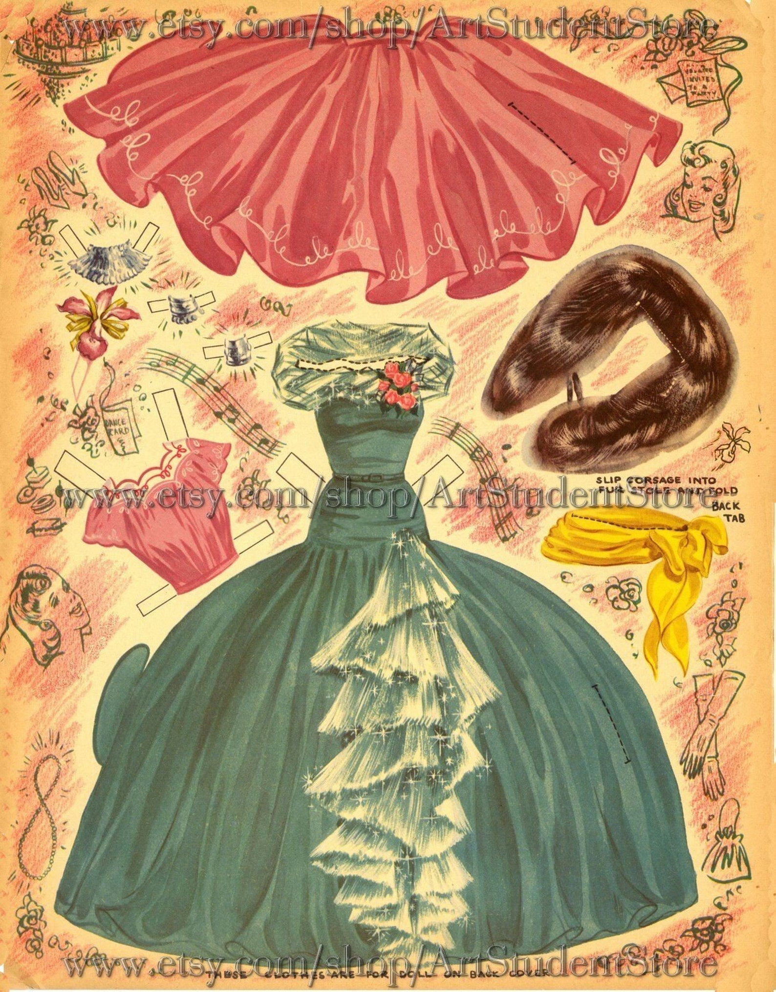 Vintage Paper Dolls Fritzi Ritz,printable Digital Pdf - Etsy