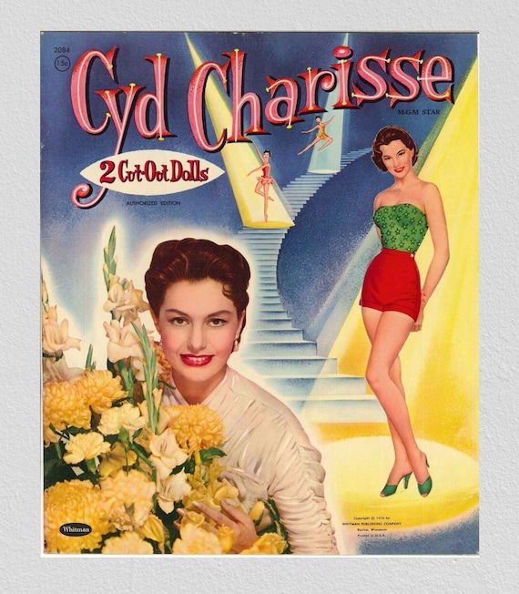 Vintage Paper Dolls Cyd Charisse 1956,printable Digital Pdf - Etsy Canada