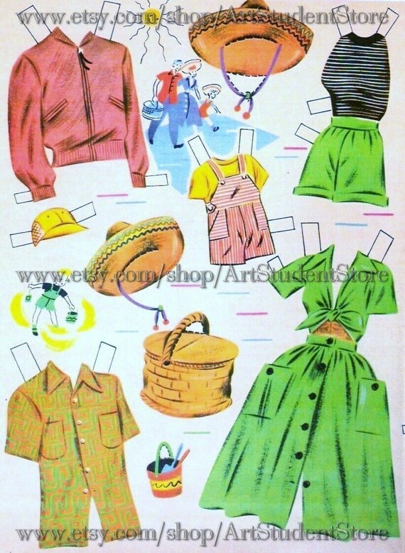 Digital Paper Dolls I Love Lucy Lucille Ball 1953 Etsy