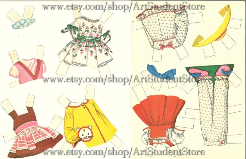 Printable Digital Pdf Vintage Paper Dolls Chatty Baby - Etsy