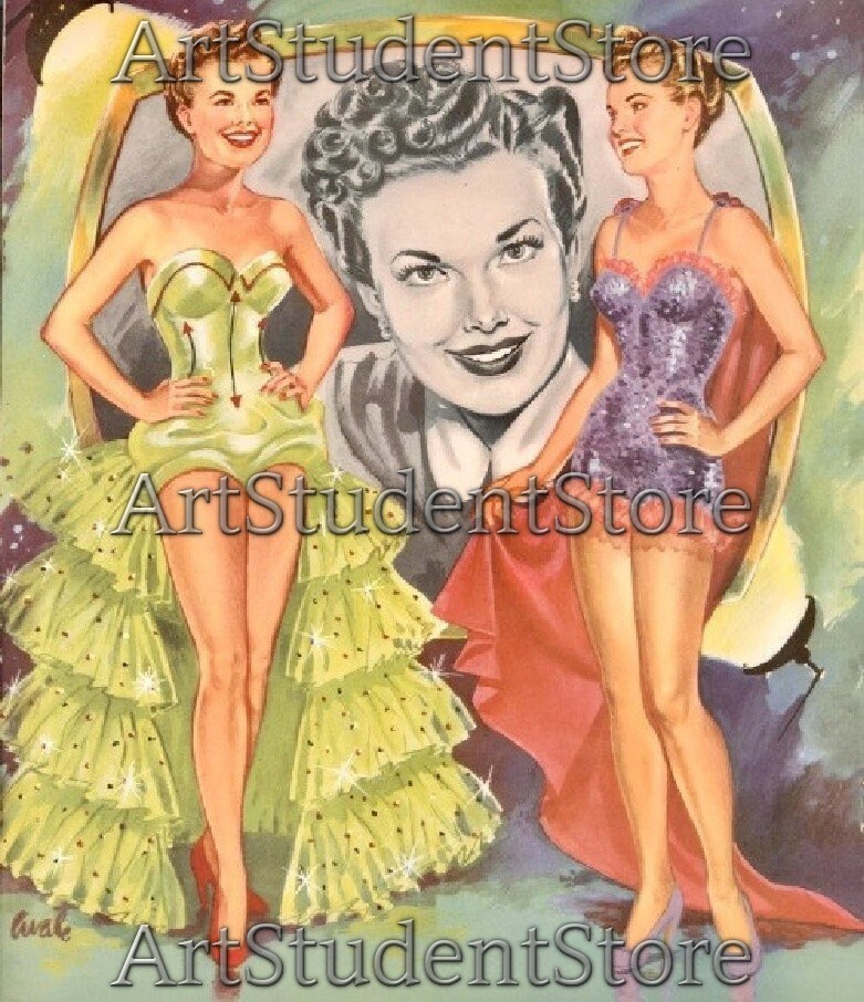 Girl Paper Doll Vintage Paper Dolls My Little Margie TV Show Etsy