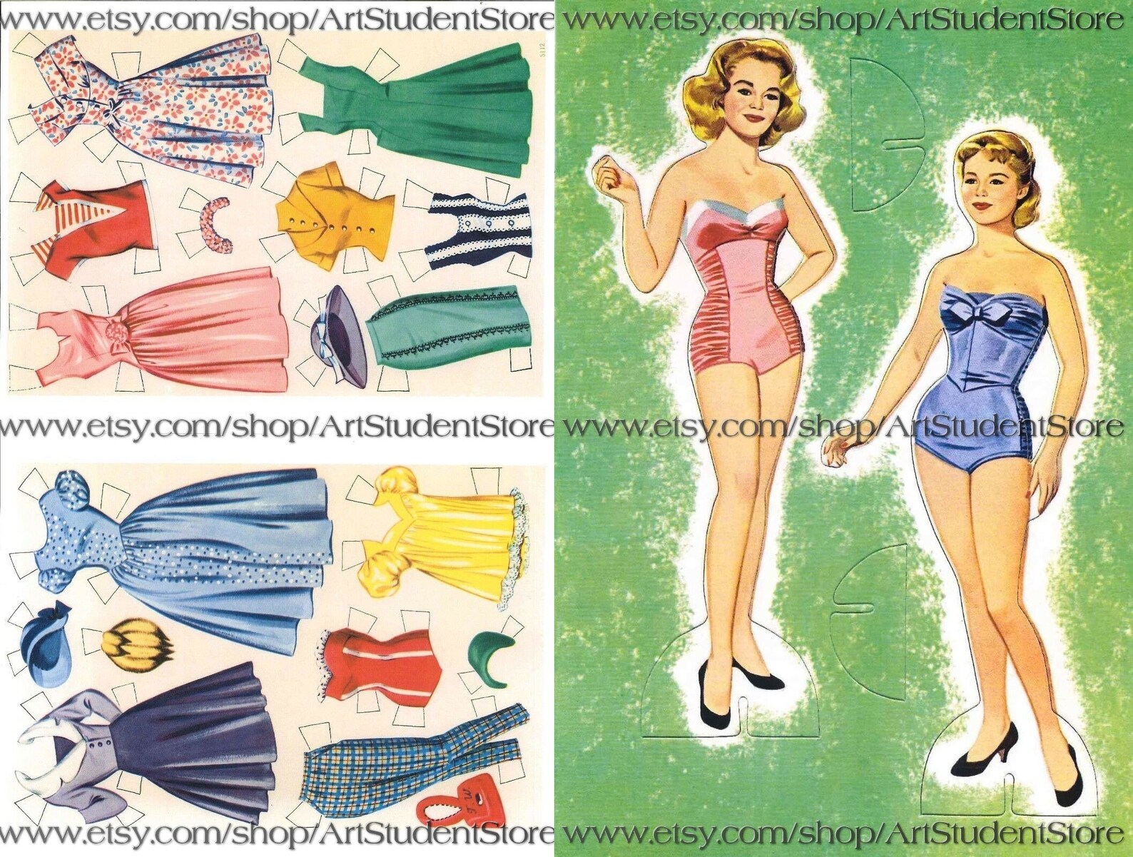 Vintage movie star paper dolls tuesday weld doll c. 1960 Etsy