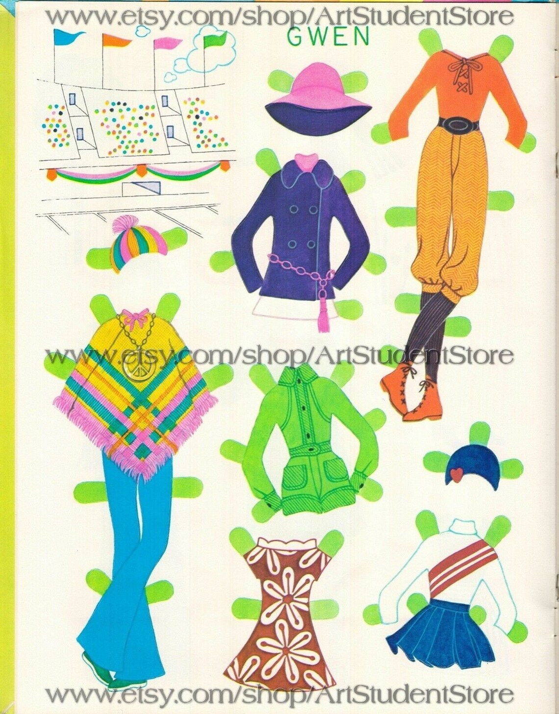 Flatsy Doll Maker Digital Pdf Paper Dolls Fashion Flatsy - Etsy