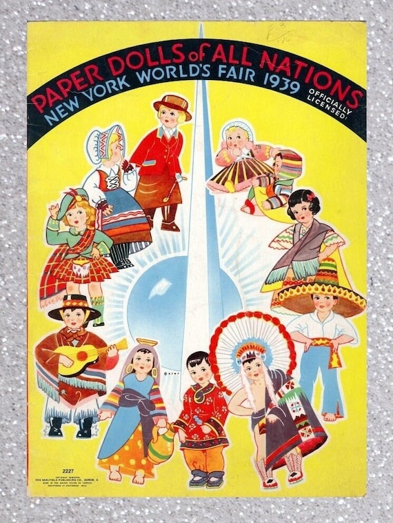 Vintage Paper Dolls All Nations New York,pdf - Etsy
