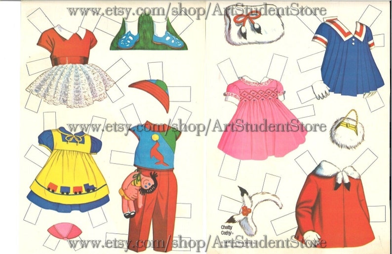 Printable Digital Pdf Vintage Paper Dolls Chatty Baby - Etsy