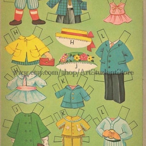 Pdf Instant, Vintage Paper Dolls Dozen Cousins 12 - Etsy