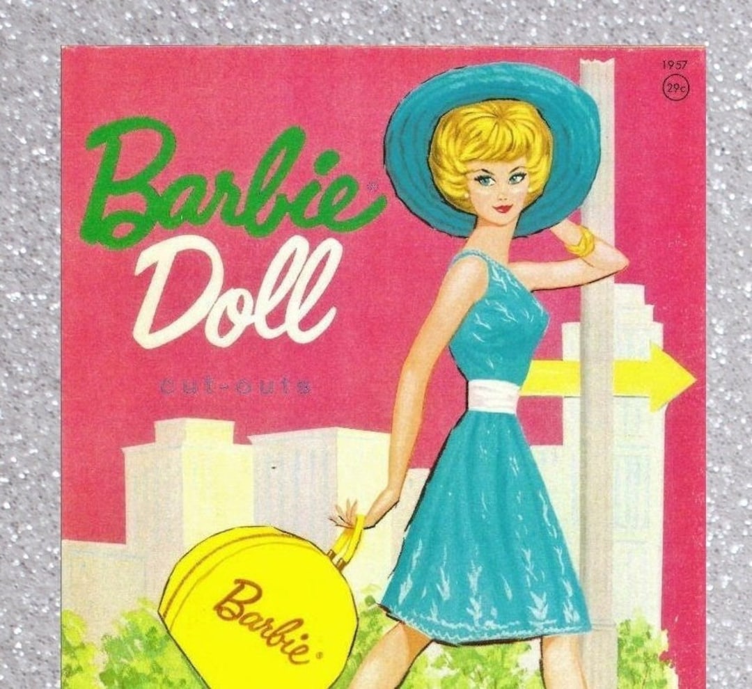 Vintage Paper Dolls Retro Barbie 1962,printable Pdf - Etsy