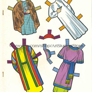 Pdf Printable Digital Vintage Paper Dolls Bible Children | Etsy