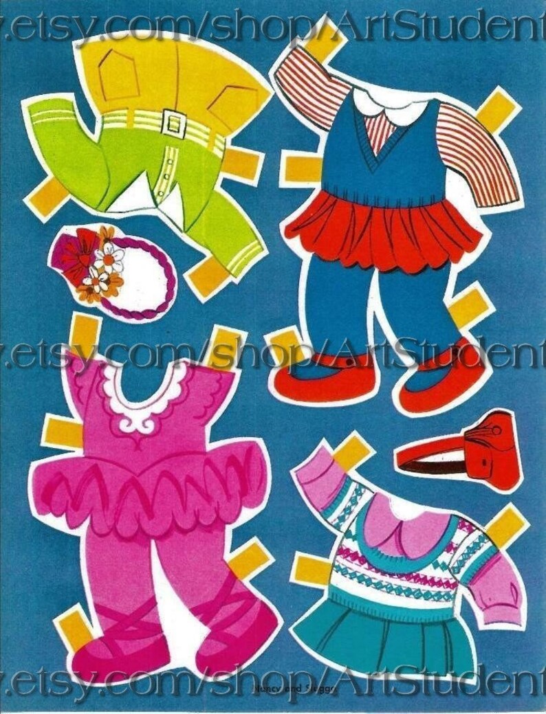 Vintage Paper Dolls Nancypdf Digital - Etsy