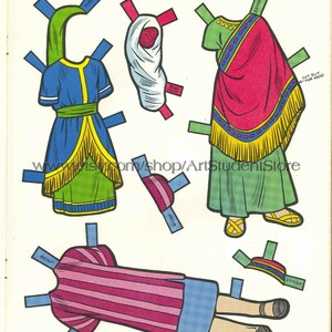 Pdf Printable Digital Vintage Paper Dolls Bible Children | Etsy