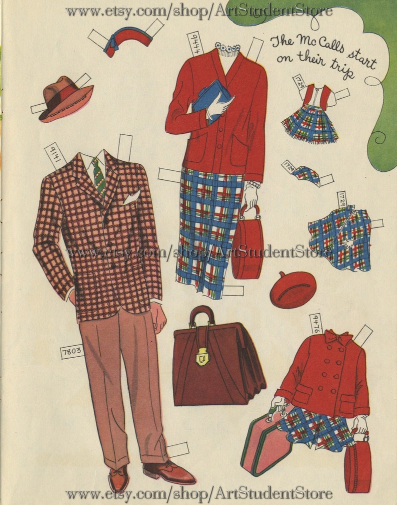 Betsy Mccall Paper Doll Story Book Retro 1954pdf Instant Etsy