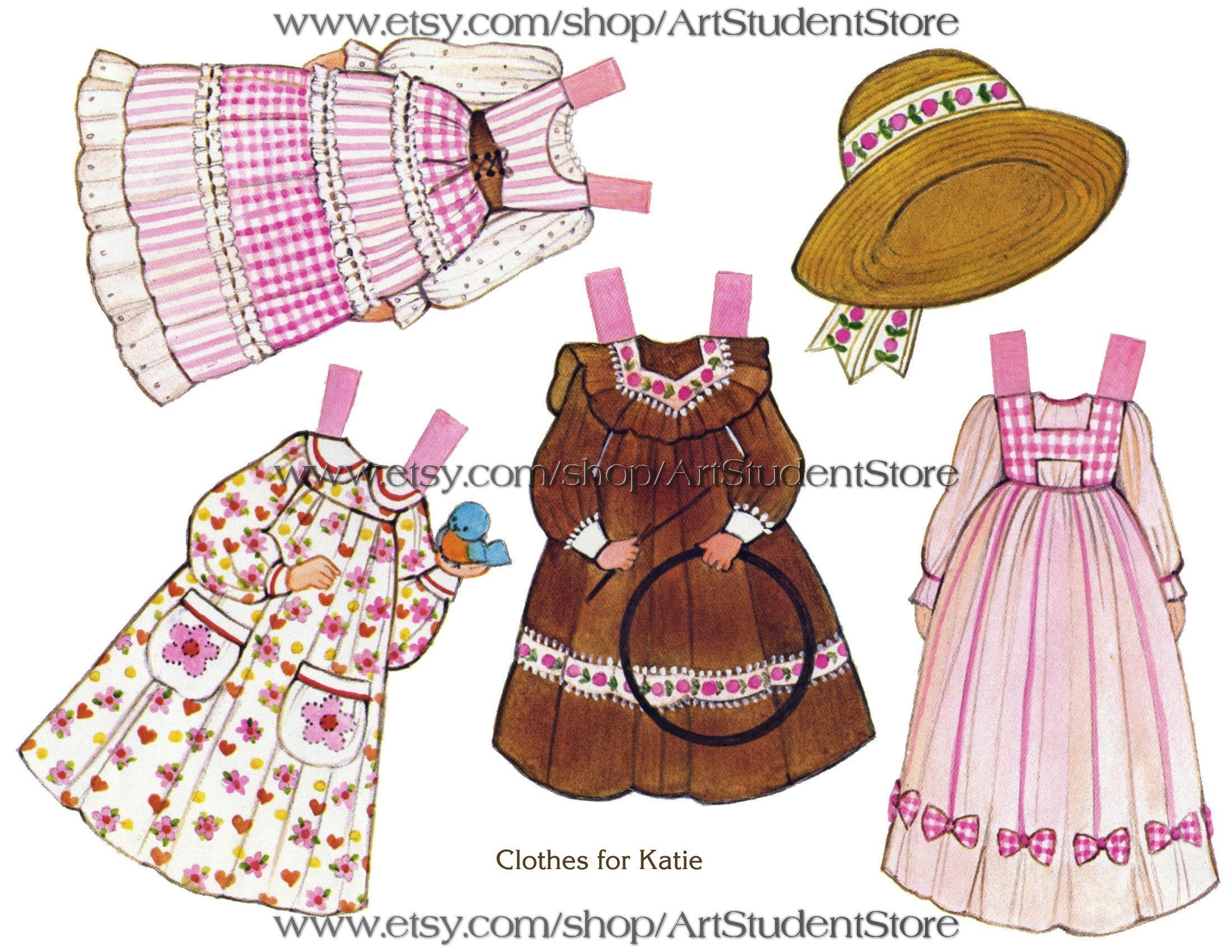 Vintage Paper Dolls the Ginghams 1976 Digital Download | Etsy