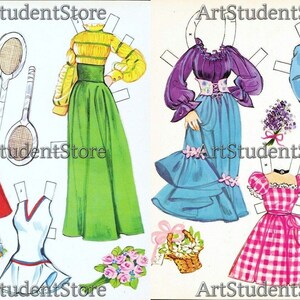Digital Printable Printable Vintage Paper Dolls, the Candy Stripers C ...