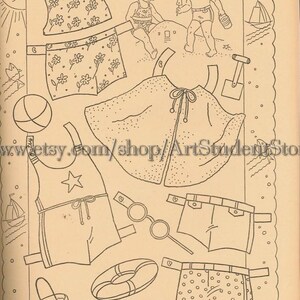 Printable Pdf, Vintage Paper Make Clothes for Patsy and Tommy - Etsy