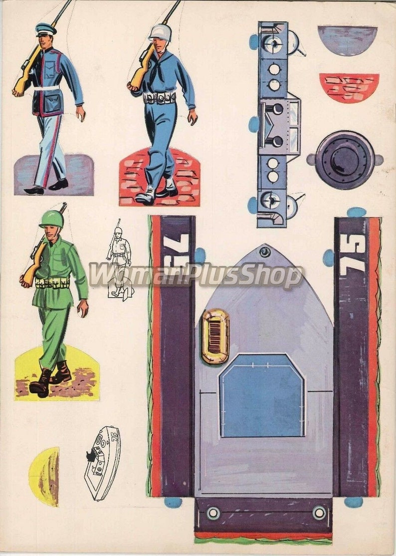 Pdf Printable Digital Vintage Paper Dolls Gi Joe Wwii - Etsy