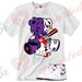Broken Hearted Mad Bear Shirt Match Jordan Court Purple 1s
