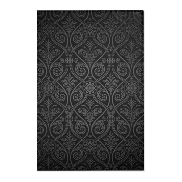 Victorian Gothic - Area Rugs  - Victorian Home Decor - Gothic Home Decor - Goth Rug - Victorian Dorm Decoration - Victorian Print Rug - Gift