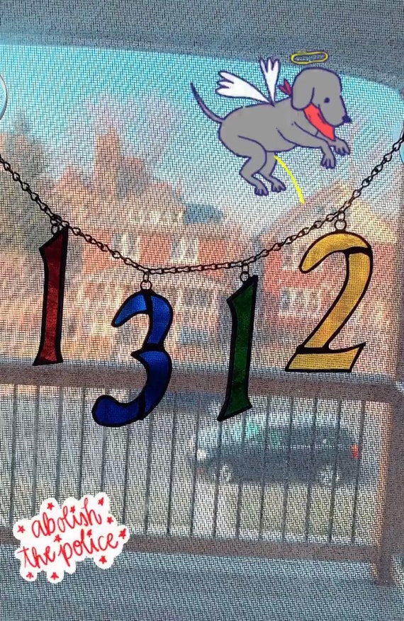 1312 Suncatcher ACAB Stained Glass Art - Etsy