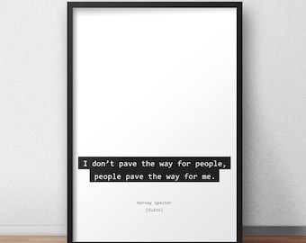 Harvey Specter Print Etsy France