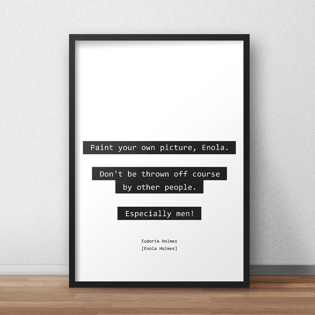 Don't Be Thrown off Course by Other People. Especially Men / Eudoria