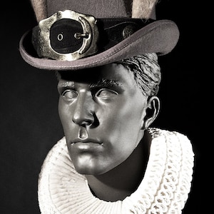 VINTAGE ETALAGEPOPPEN Hoofd Hindsgaul Mannequin Mannequin Raamfiguur Decoratief Hoofd Hoedenhoofd