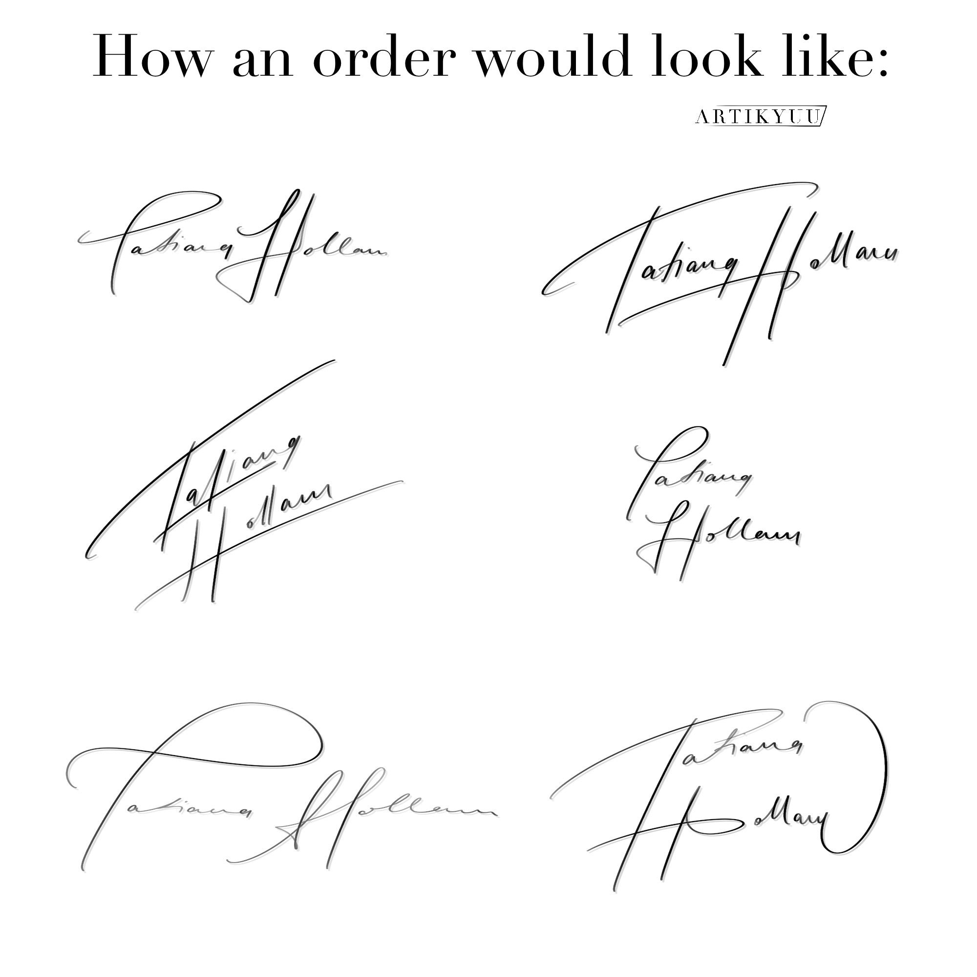 Personalisierte Unterschrift - Etsy