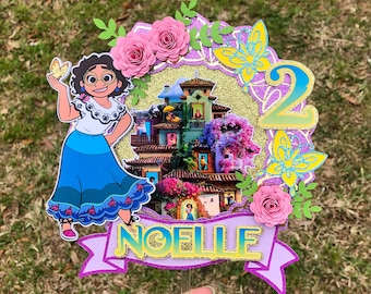 Encanto cake topper, Encanto, cake topper, encanto cake, encanto movie, encanto birthday, birthday party, enchanted, mirabel, casita,