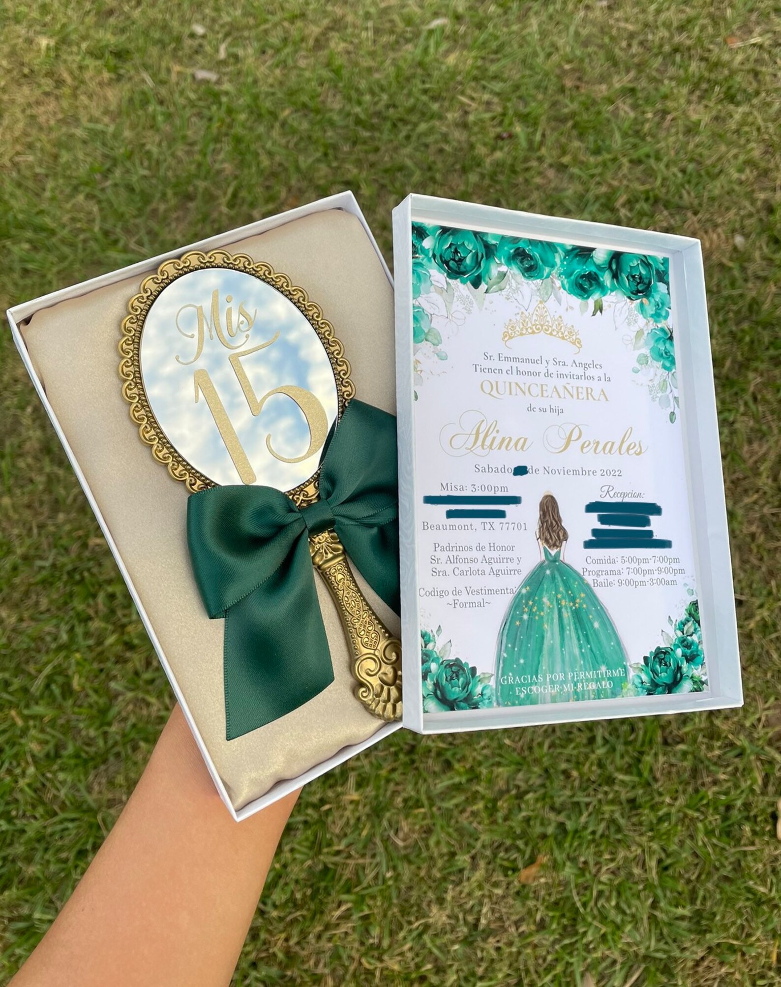 Mirror Quinceañera Invitations Quinceañera Invitations Xv Etsy