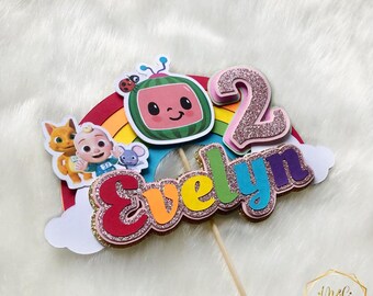 Coco Melon Cake Topper Etsy