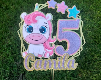 Unicorn cake topper, pastel cake topper, pastel unicorn cake topper, cute unicorn cake topper, unicorn birthday party, unicorn birthday