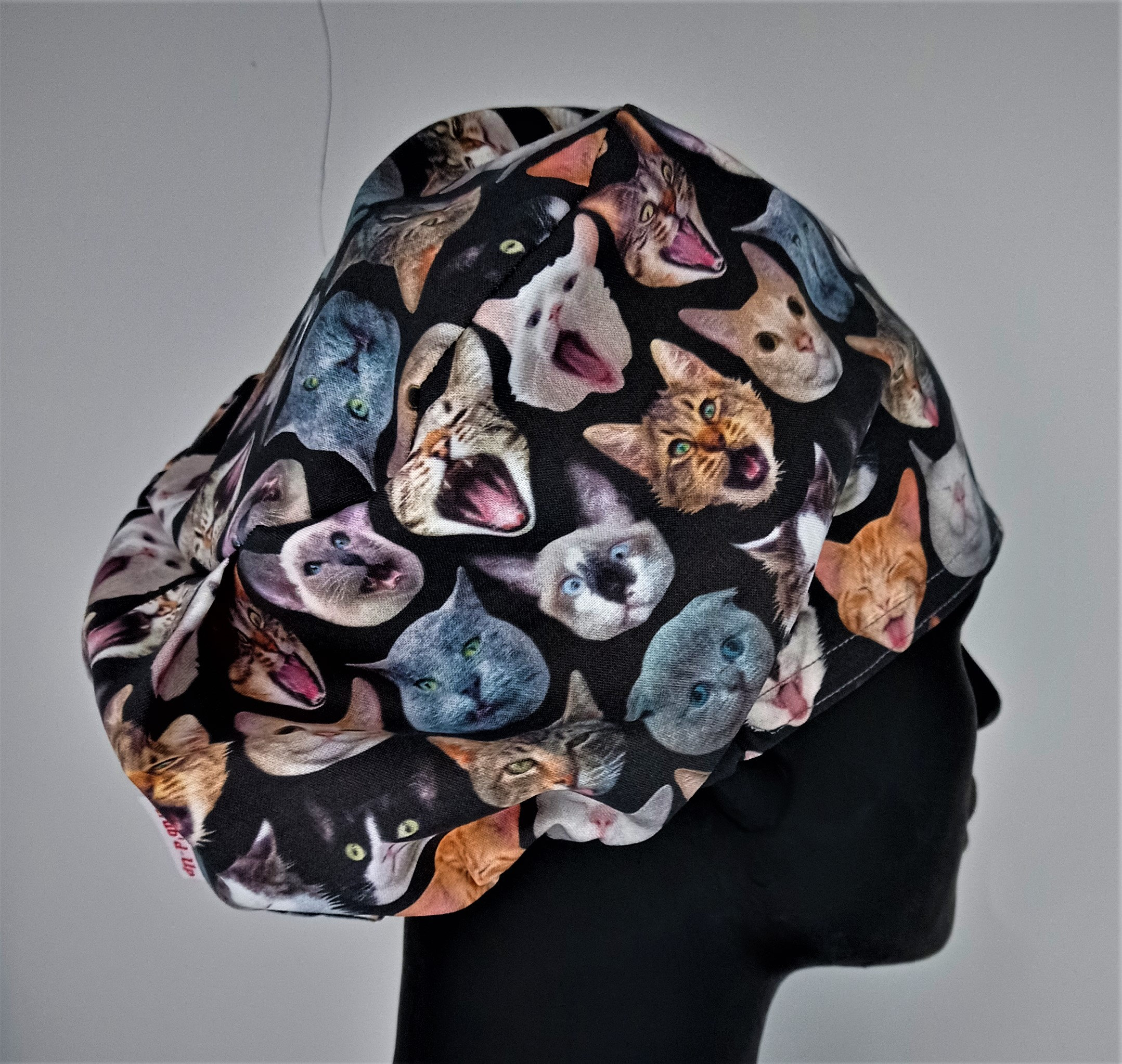 Crazy Cats Scrub Cap Custom Scrub Cap Brain Scrub Cap Etsy UK