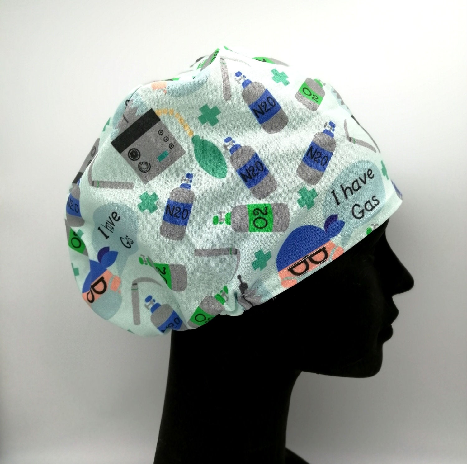 Anaesthetist Scrub Cap Custom Scrub Cap Gas Scrub Cap Etsy UK