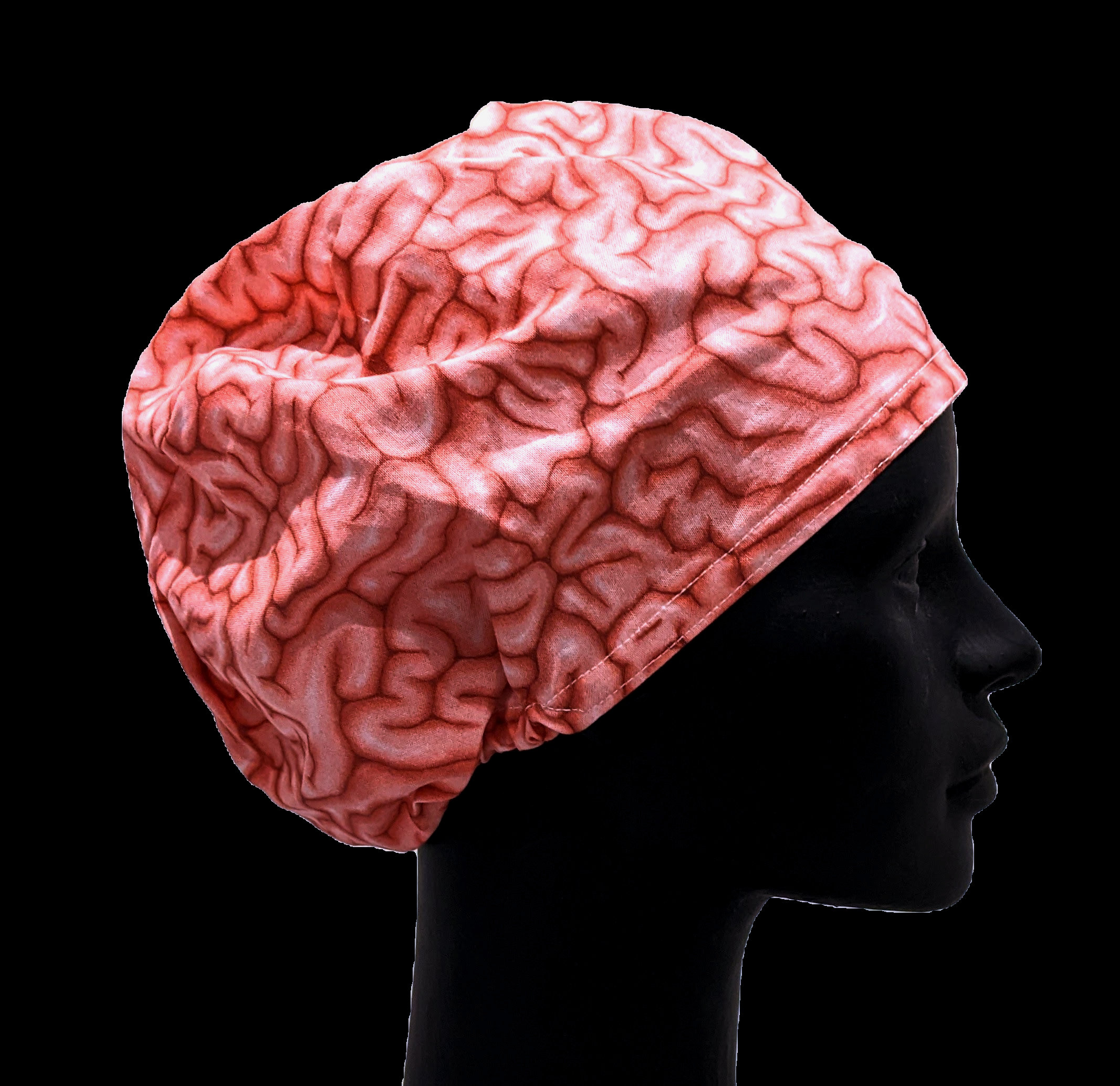 Calot de bloc – Beige imprimé cerveau - Médecina