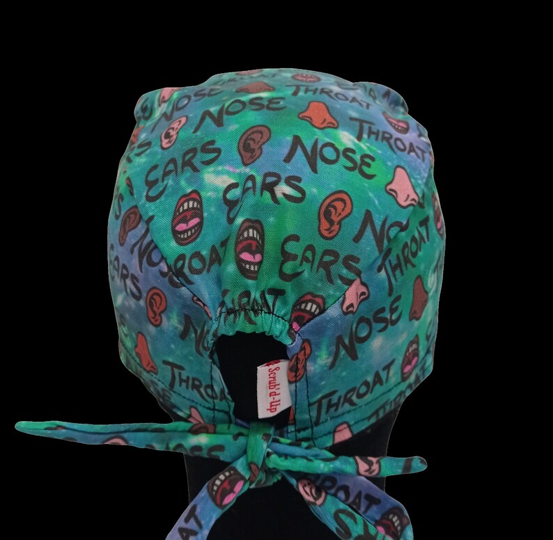 ENT Ears Nose Throat Theatre Scrub Cap Personalised Scrub Cap surgeon