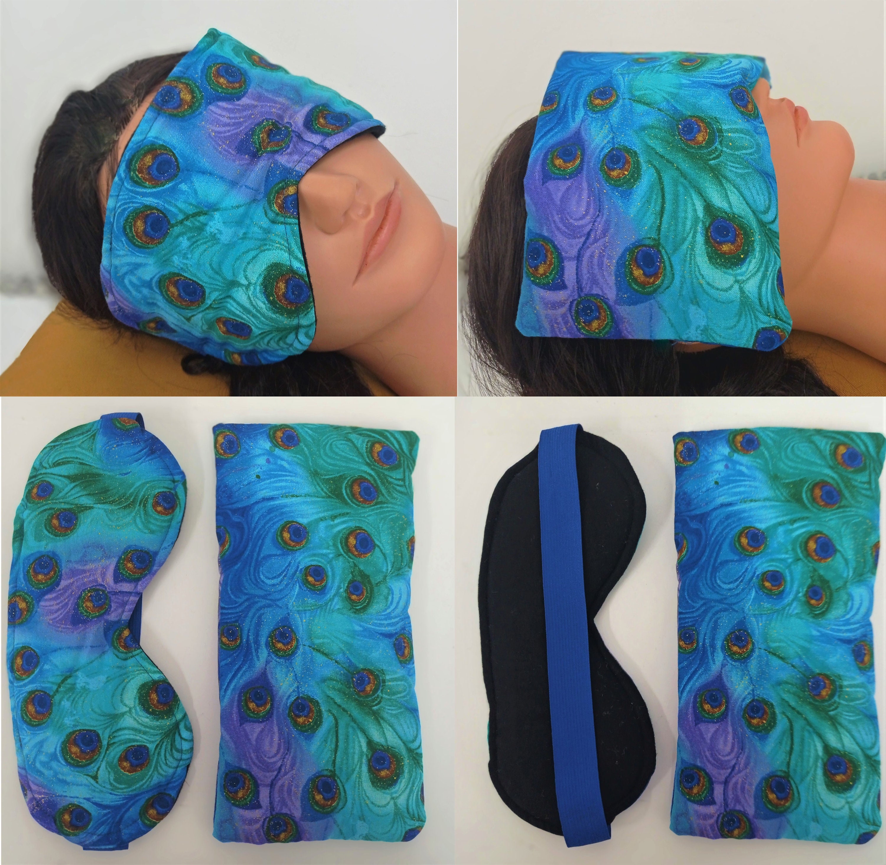 Weighted Eye Pillow & Padded Eye Mask 2 Piece Set. Therapeutic Etsy UK
