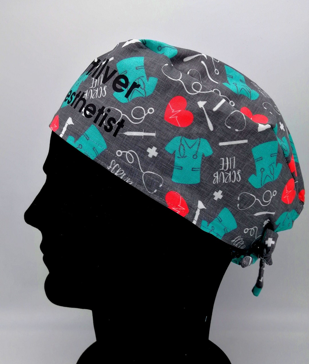 SCRUB LIFE Scrub Cap custom Scrub Cap Nurse Scrub Cap Unisex Scrub Cap