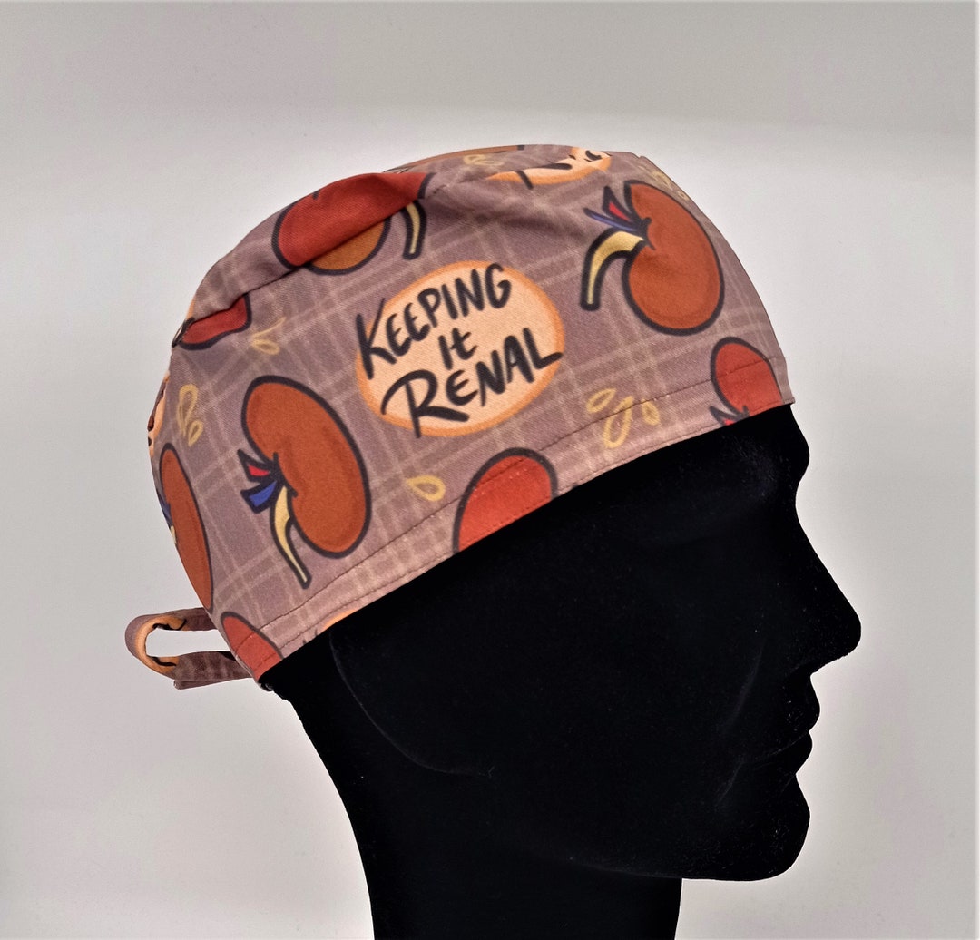 Keeping It Renal Scrub Cap Kidneys Renal Scrub Cap surgeon Etsy Australia