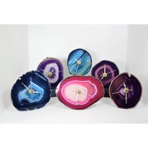 Agate Clock, assorted colours