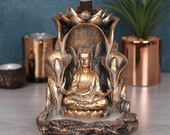 Buddha Bronze Backflow Incense Burner