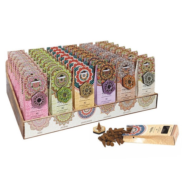 Mandala Incense cones with holder set